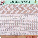 White Elegant Decorative Pattern Net Embroidery Fabric Design for Women thumbnail-2