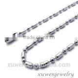 Manufacture Silver Color OEM 316l Stainless Steel Rice Ball Chain