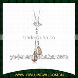 2013 heart pearl necklace designs for girls(JW-G6050)