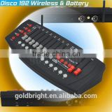 192 channels Wireless DMX512 Lighting Console with Battery DMX 512 Controller