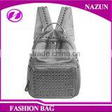 Adjustable Shoulder Strap College School Fashion Rivet on Women Day Backpacks thumbnail-6
