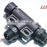 LLT Easy Installable M12 Series T Connector Outdoor Lighting Electrical Tee Connector thumbnail-3