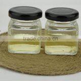 Clear Glass Square Jar for Honey