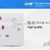 Bakelite White 13a uk 3 Pin Switch Socket Outlet With Neon thumbnail-3