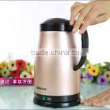 Baidu Small Kitchen Appliance 1.5L Spray Paint Double Wall Stainless Steel Thermal Insulation Kttle for Tea Milk Coffee thumbnail-4