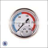 Pressure Gauge Back Mounted With Oil thumbnail-1