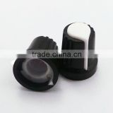white black plastic knob speaker volume control knob