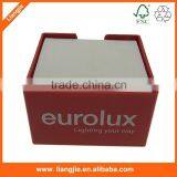 Memo Pad With Plastic Holder, Notepad With Printing Plastic Holder