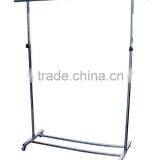 Double Rail Display Racks and Stands for Garments