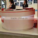 Wooden Small Salon Reception Desk, 2 Person Reception Desk, Reception Table