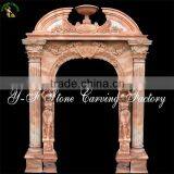 Rome Caesar Augustus Red Marble Doorway