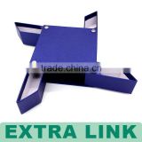 Custom Logo Printed Luxury Decorative Magnetic Cardboard Storage Box With Metal Eyelet