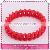 Best Quality Braided Silicone Chain Bracelets, Hot Sale Name Rubber Band Bracelet thumbnail-2
