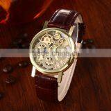 Promotional Geniune Leather Band Steel Quartz Watches for Business Men thumbnail-1