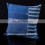 INDIGO DYED COTTON CUSHION