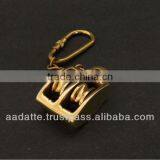 Nautical Brass Pulley Key Chain Nautical Keychain thumbnail-1