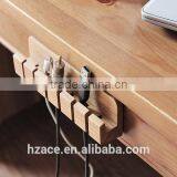 Wooden Cable and Charger Organizer Cable Management for Power Cords and Charging Cables thumbnail-1