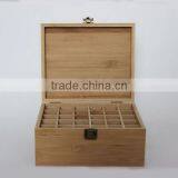 New Design Bamoo Gift Box ,essential Oil Storage Box Fits 30 Bottles thumbnail-5