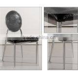 Cheap Round Back Stainless Steel Dining Chairs for Sale thumbnail-5