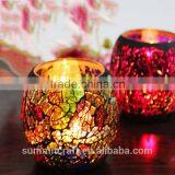 Modern Mini Colourful Glass Mosaic Candle Jar thumbnail-6