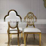 Modern Golden Wedding Chair Elegant Curves High Class Wedding Furniture thumbnail-2