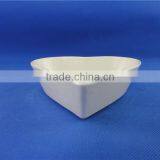 White Ceramic Heart Shaped Bowl thumbnail-4