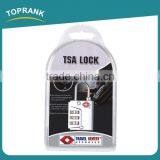 Toprank China Manufacturer Wholesale Portable Luggage Travel Lock 3 Digital Combination TSA Code Padlock thumbnail-2