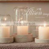 Transparent Glass Candlestick Without Base thumbnail-2