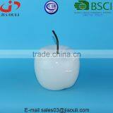 BSCI Audit Factory Decorative Ceramic Apple, Ceramic White Apple Decorative Fruit thumbnail-2