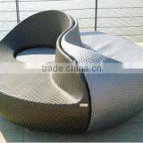 Outdoor Garden Rattan Sofa Daybed Rattan Sofa Outdoor Semi Circle Furniture AY1097 thumbnail-1