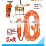 25FT 110V 125V Trouble Drop Work Shop Examining Light Lamp w/ Outlet Inspection Lamp Light Loft Car Garages SJTW With UL thumbnail-1