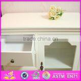 2016 Wholesale Bedroom Wooden White Bedside Cabinets W08H069 thumbnail-4