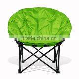 Folding Steel Frame Quailted Fabric Coloful Camping Moon Chair thumbnail-1