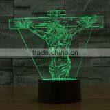 Jesus Christmas Light 3D Illusion Acrylic LED Night Light thumbnail-2