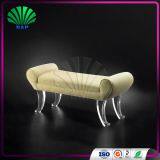 Plexiglass Lounge Sofa Acrylic 2 Seat Salon Waiting Room Bench Living Room Leisure Chair thumbnail-1