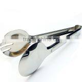 Heat Resistant Kitchen Accessories 9'' Stainless Steel Barbecue BBQ Clip, Food Tong, Salad Tongs thumbnail-6