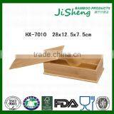 Environmental Friendly 2-Compartment Bamboo Tableware Box With Cover thumbnail-1