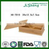 Environmental friendly 2-Compartment Bamboo Tableware Box With Cover