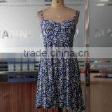New Design Blue and White Women Dress Summer Clothing thumbnail-1