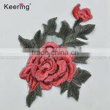 25*18.5 Flower Motif Lace Applique Iron On Embroidery Patch for Garment Accessories thumbnail-1
