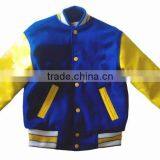 Custom Design Blue Yellow Varsity Jacket thumbnail-1