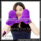 CX-A-60P Hand Knitted Winter Warm Genuine Mink Fur Gloves thumbnail-4