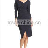 Latest Design Garnet Dress for Office Lady Jersey Dress thumbnail-1