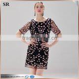 High Quality New Fashion Ladies Casual Lace Dress Design thumbnail-3