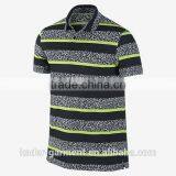 Wholesale Short Sleeve 100% Cotton Mens Polo Shirts With Highlight Stripe thumbnail-1