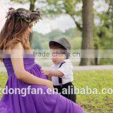 Wholesale Maternity Clothing In Purple Split Chiffon Lace Maternity Gown Dress Maternity Photo Props thumbnail-4