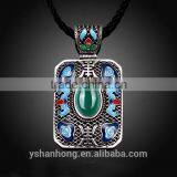 Bohemia Necklace Fashion Chinese Ancient Silver Pendant Wholesale thumbnail-3