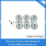 Fin Plugs White 5 Degree Surf Board Fin Box FCS Plugs Surf With Fin Key thumbnail-1