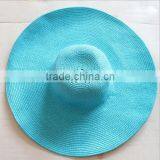 Wholesle Lady Summer Straw Monogrammed Floppy Hat thumbnail-2