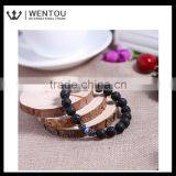 Wholesale Natural Lava Stone Bracelet thumbnail-2